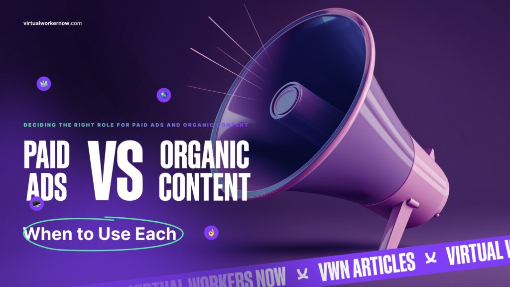 paid vs organic blog visual