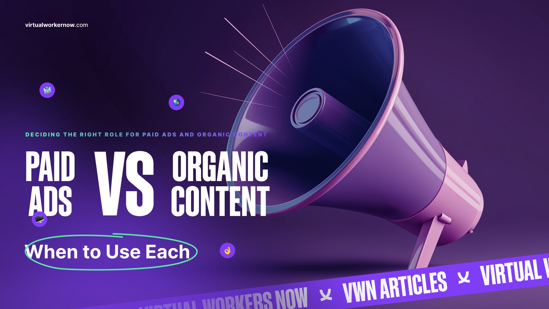 paid vs organic blog visual